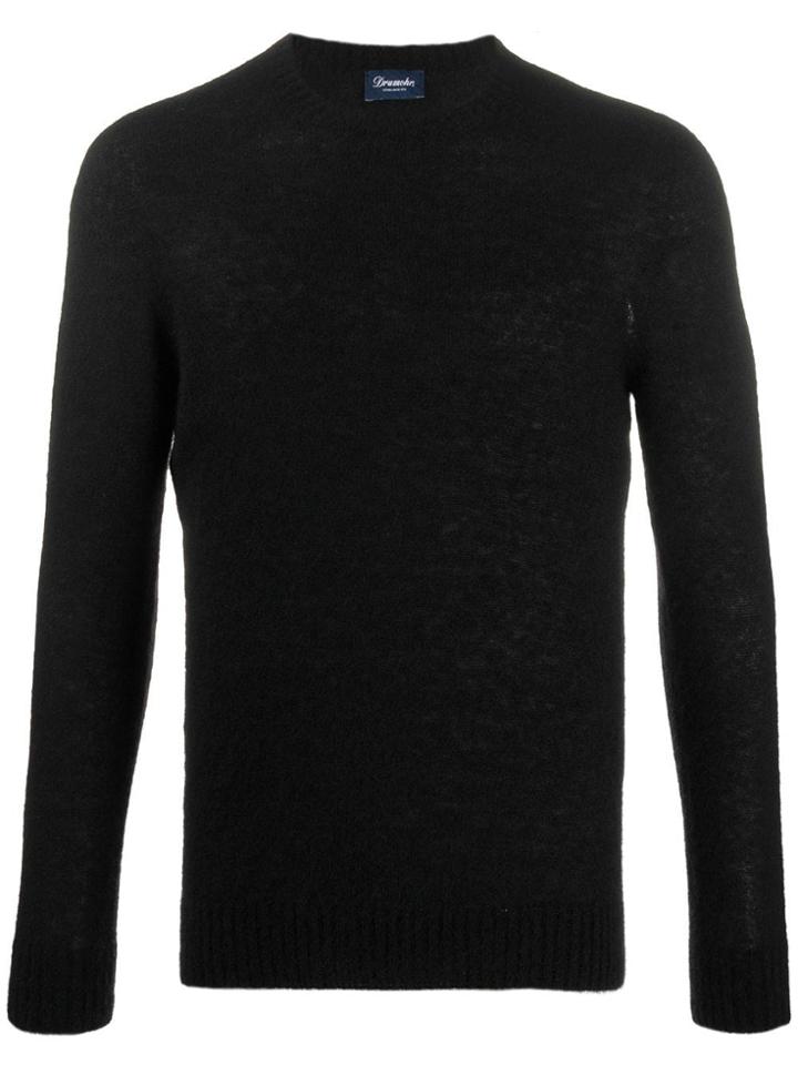 Drumohr Crewneck Jumper - Black