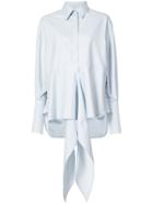 Petar Petrov Ruffled-front Shirt - Blue