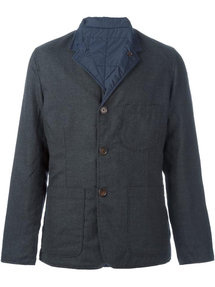 Universal Works Reversible Blazer, Men's, Size: Medium, Grey, Polyamide/polyester/wool