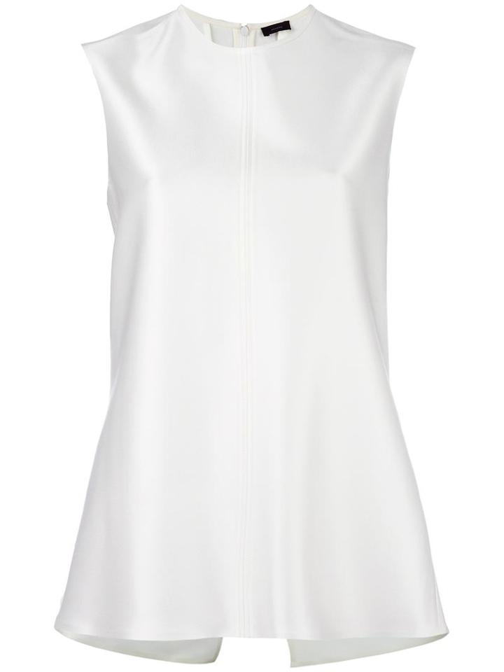 Joseph Longline Tank Top, Women's, Size: 38, White, Polyurethane/acetate/viscose