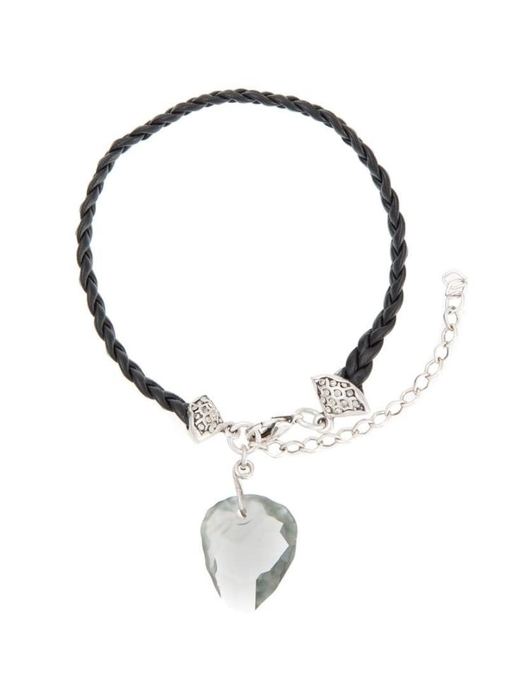 Camila Klein Pendant Woven Anklet - Couro