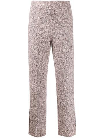 20:52 Tweed Straight-leg Trousers - Pink