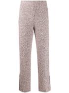 20:52 Tweed Straight-leg Trousers - Pink