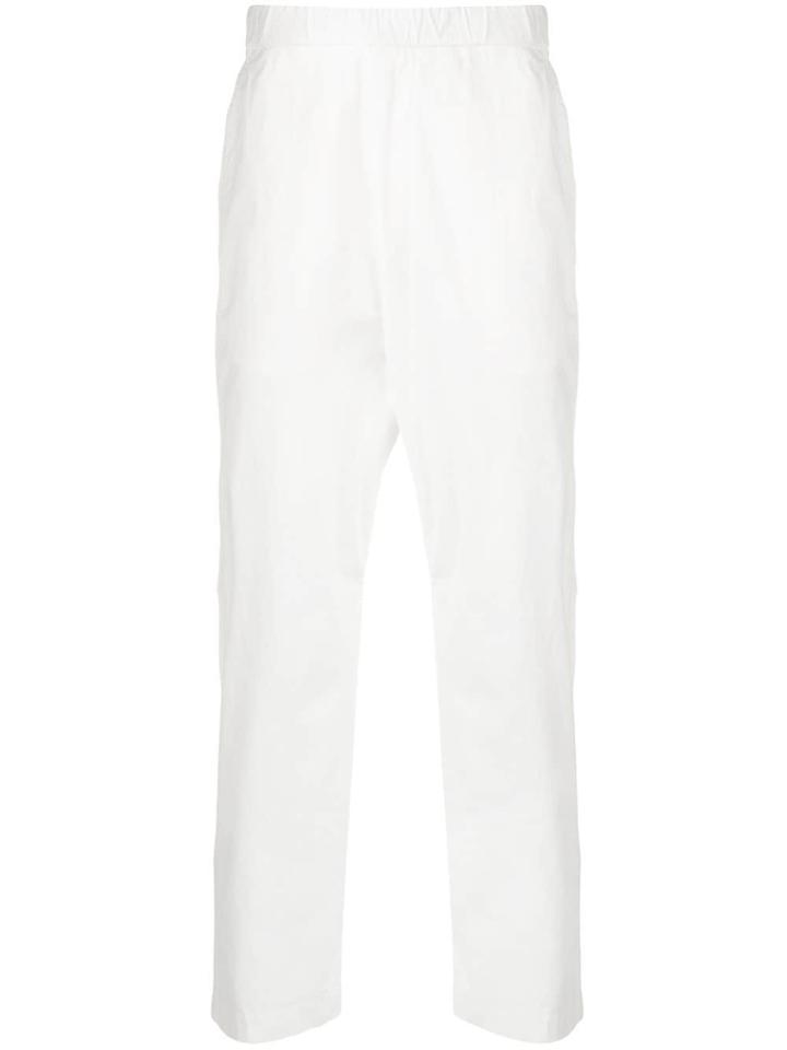 Barena Elasticated Waistband Straight Trousers - White