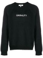 Msgm Long Sleeve Sweater - Black