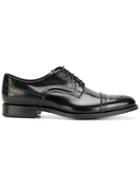 Versace Straight Tip Brogues - Black