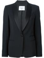 Dondup Shawl Collar Blazer, Women's, Size: 46, Black, Silk/polyester/spandex/elastane/virgin Wool