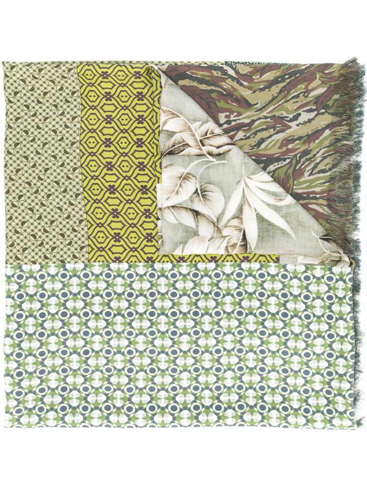 Pierre-louis Mascia Multi-print Scarf - Green
