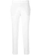 Alberto Biani Slim-fit Tapered Trousers - White