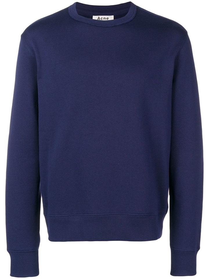 Acne Studios Regular Fit Sweatshirt - Blue