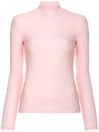 We11done Jersey Turtleneck Top - Pink & Purple