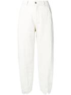 Transit High Waisted Straight Trousers - White
