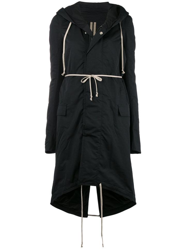 Rick Owens Drkshdw Raincoat - Black