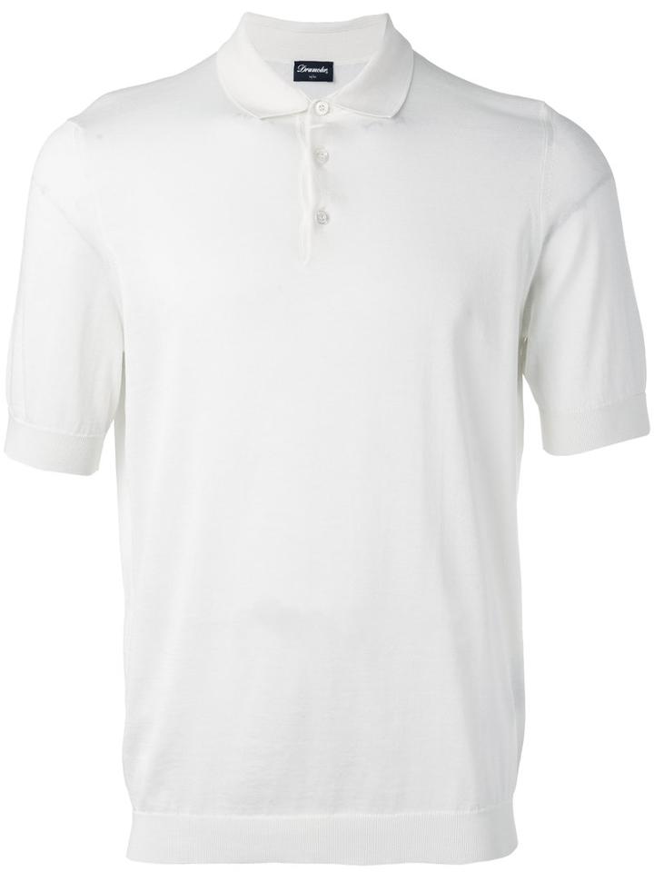 Drumohr - Classic Polo Shirt - Men - Cotton - 48, White, Cotton