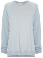 Lee Mathews Vince Fleece Raglan Sweatshirt - Blue