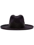 Nick Fouquet Stitch Embellished Fur Hat - Purple