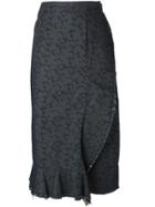 Comme Des Garçons Vintage Wrap Denim Skirt - Grey
