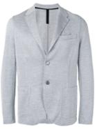 Harris Wharf London Two Button Blazer, Men's, Size: 48, Grey, Cotton/linen/flax