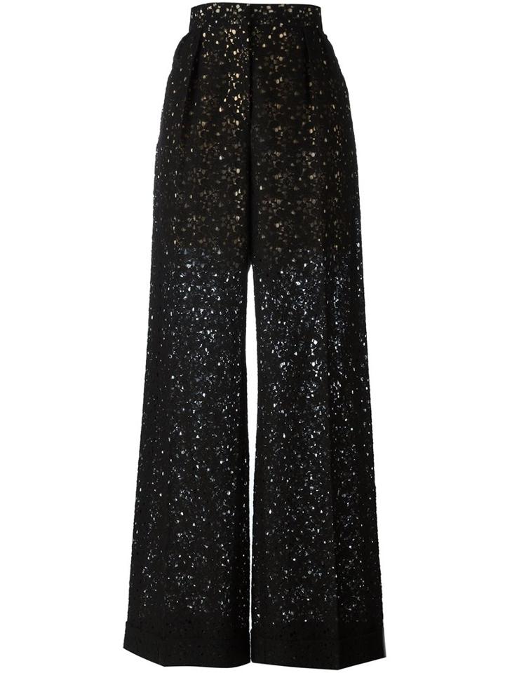 Stella Mccartney Flared Lace Trousers