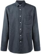 Rag & Bone Striped Shirt, Men's, Size: Medium, Blue, Cotton