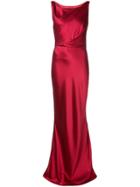 Nili Lotan Long Slim-fit Dress - Red