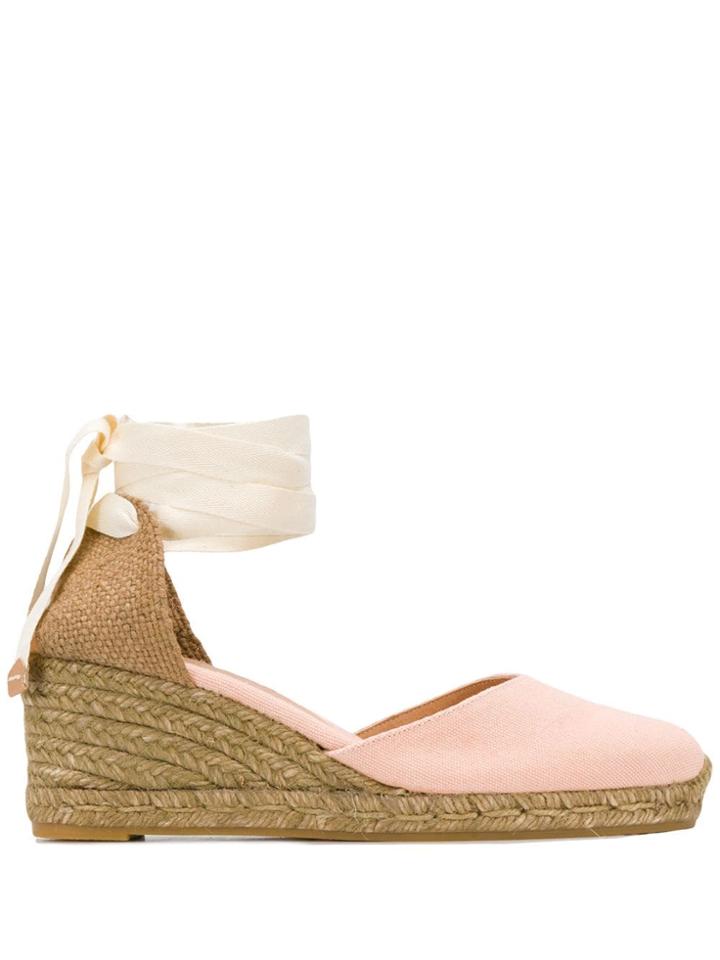 Castañer Woven Wedges - Pink
