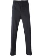 Msgm Piping Detail Track Pants, Men's, Size: 44, Blue, Cotton/virgin Wool