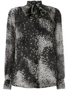 Giambattista Valli Long Sleeve Silk Shirt - Black