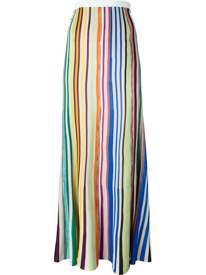 Missoni Striped Knit Maxi Skirt, Women's, Size: 44, Silk/polyester/spandex/elastane/rayon