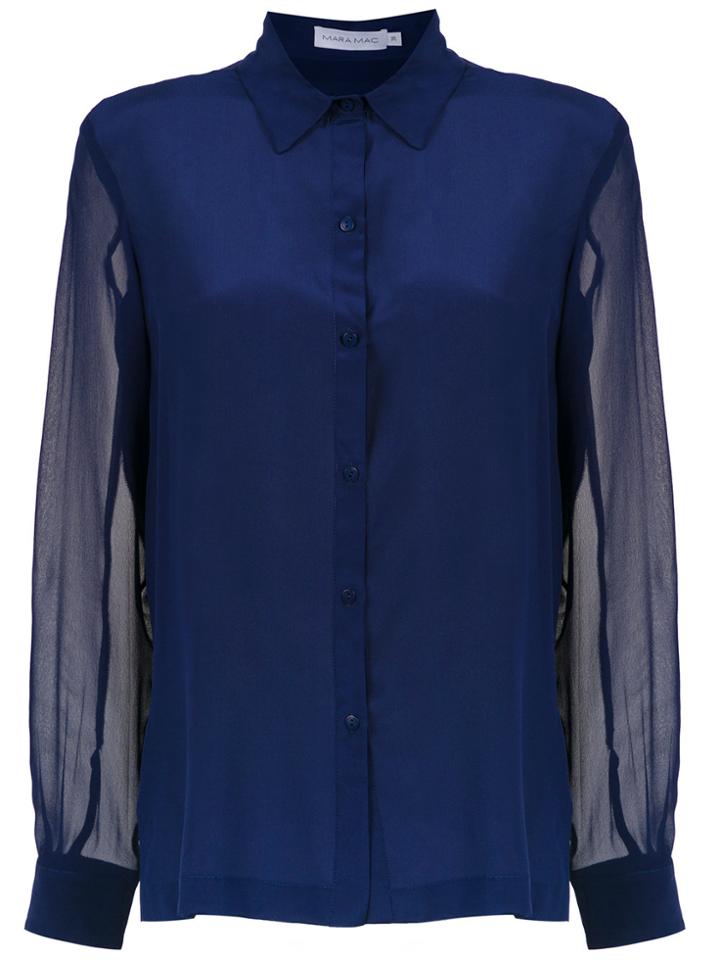 Mara Mac Silk Shirt - Blue