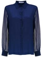 Mara Mac Silk Shirt - Blue