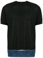 Prada Hem Band T-shirt - Black