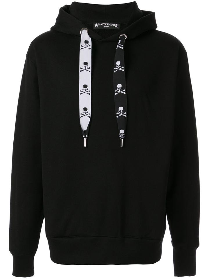 Mastermind World Loose-fit Skull-tape Hoodie - Black