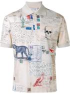 Alexander Mcqueen Letters From India Polo Shirt, Men's, Size: Xl, Nude/neutrals, Cotton