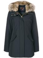 Woolrich Fur Hooded Parka Coat - Blue