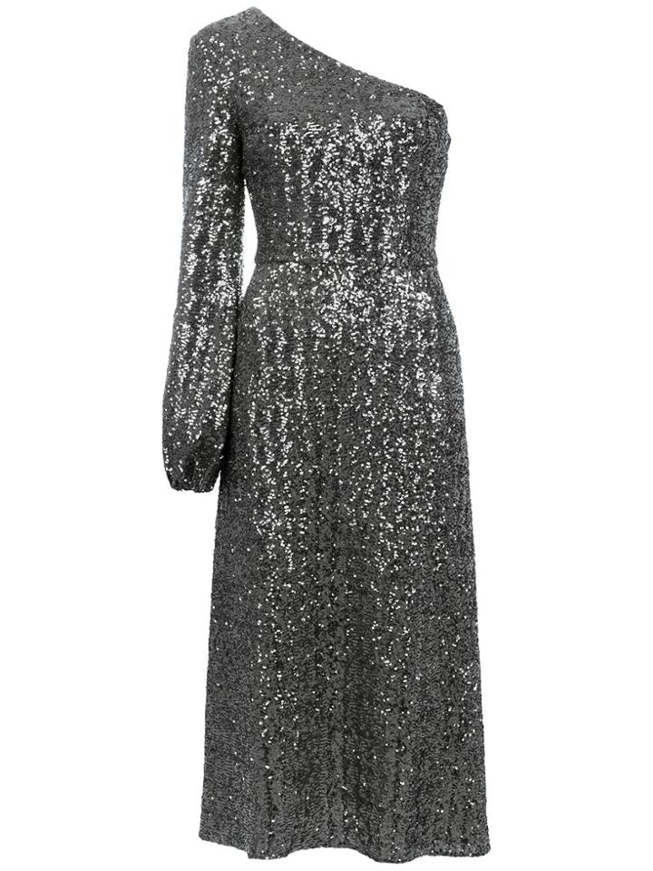 Nk One Shoulder Midi Dress - Grey