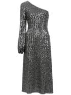Nk One Shoulder Midi Dress - Grey