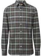 Burberry Check Stretch Shirt - Grey