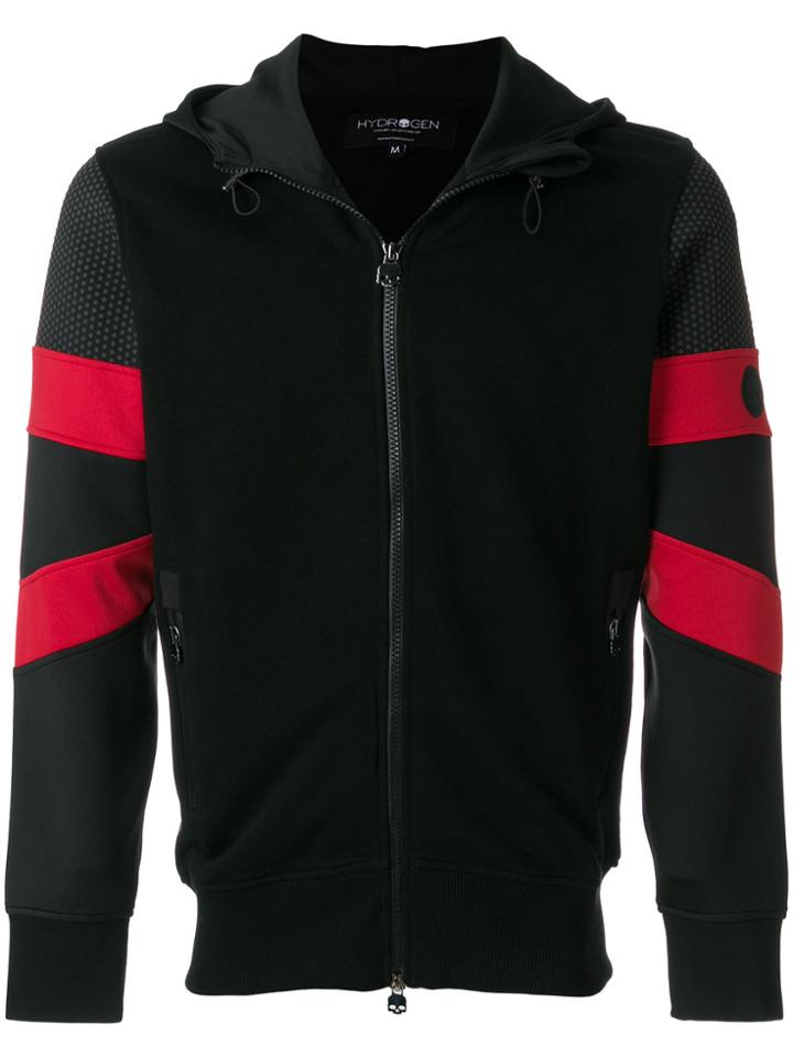 Hydrogen Panelled Sleeve Bomber Jacket - Black