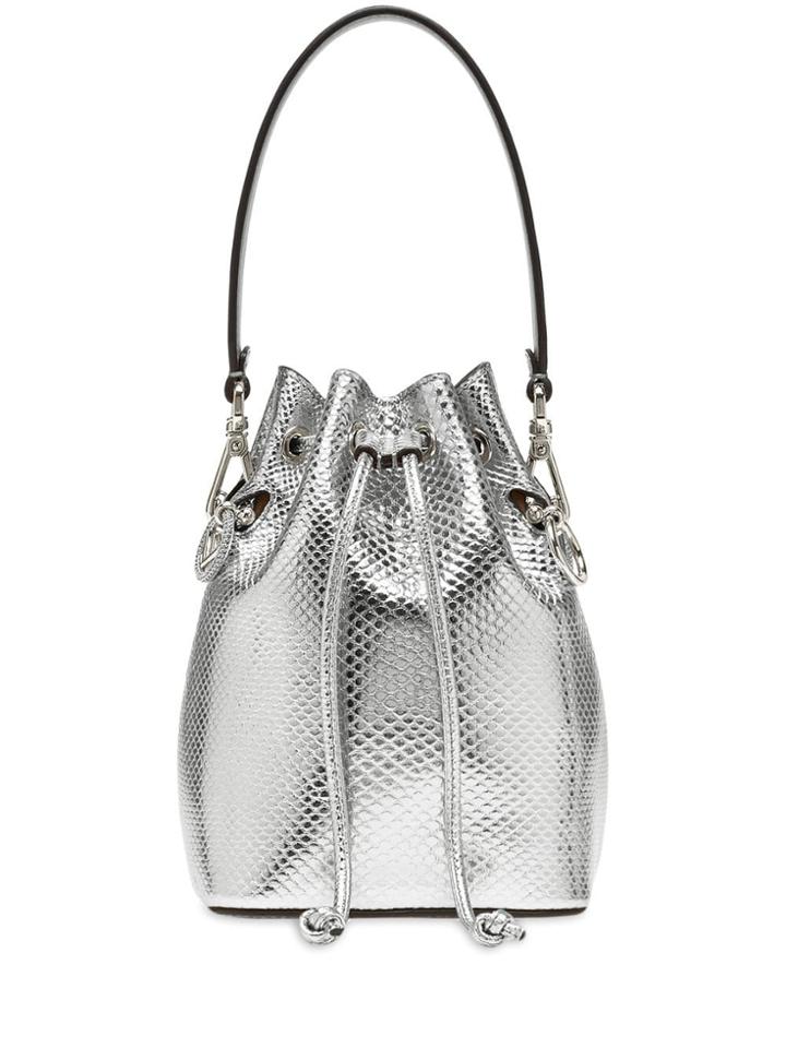 Fendi Mini Mon Tresor Bucket Bag - Silver