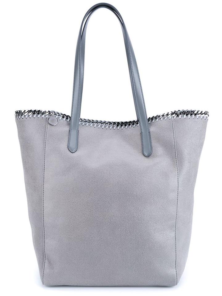 Stella Mccartney 'falabella' Open Top Tote, Women's, Grey, Polyester/metal (other)