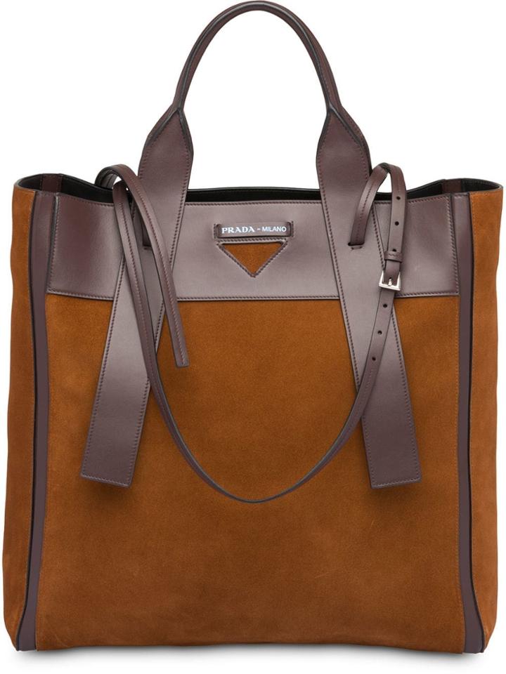 Prada Ouverture Tote - Brown