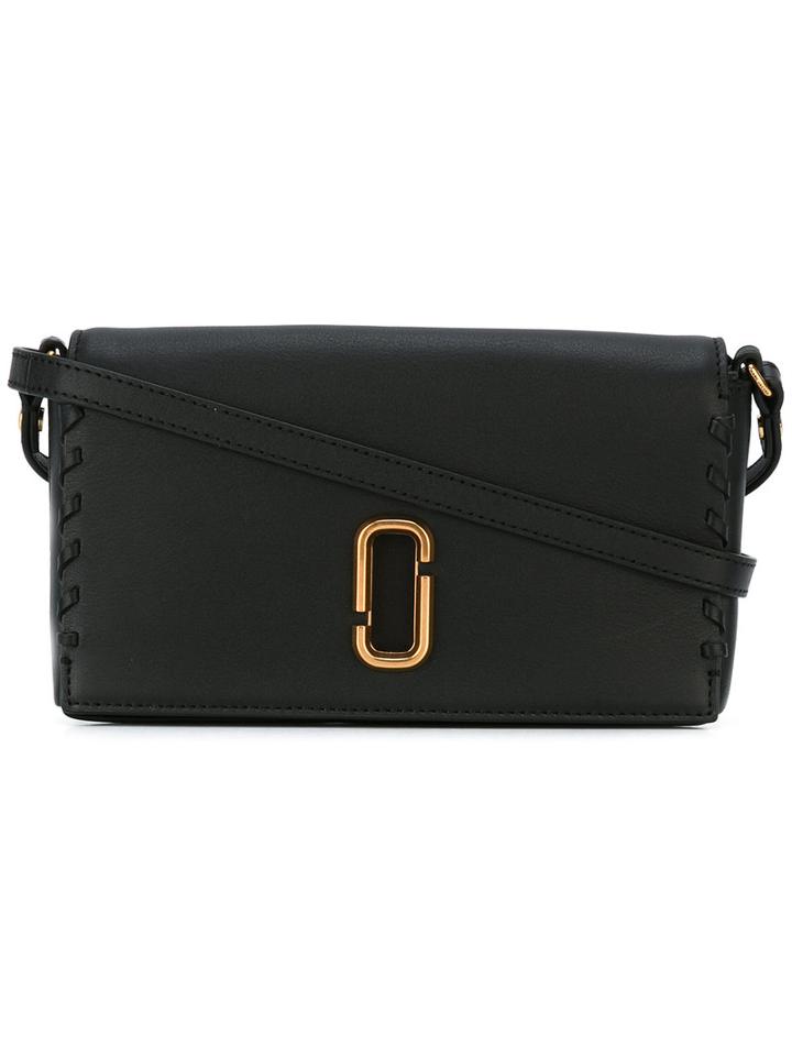 Marc Jacobs - Stitch Lined Shoulder Bag - Women - Cotton/leather - One Size, Black, Cotton/leather