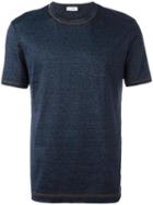 Dolce & Gabbana Underwear Trimmed T-shirt, Men's, Size: 4, Blue, Cotton