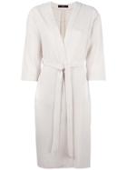 Steffen Schraut Three-quarters Sleeve Belted Coat - Nude & Neutrals
