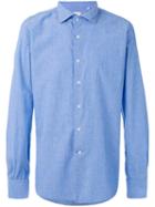 Glanshirt - Chambray Shirt - Men - Cotton - 41, Blue, Cotton