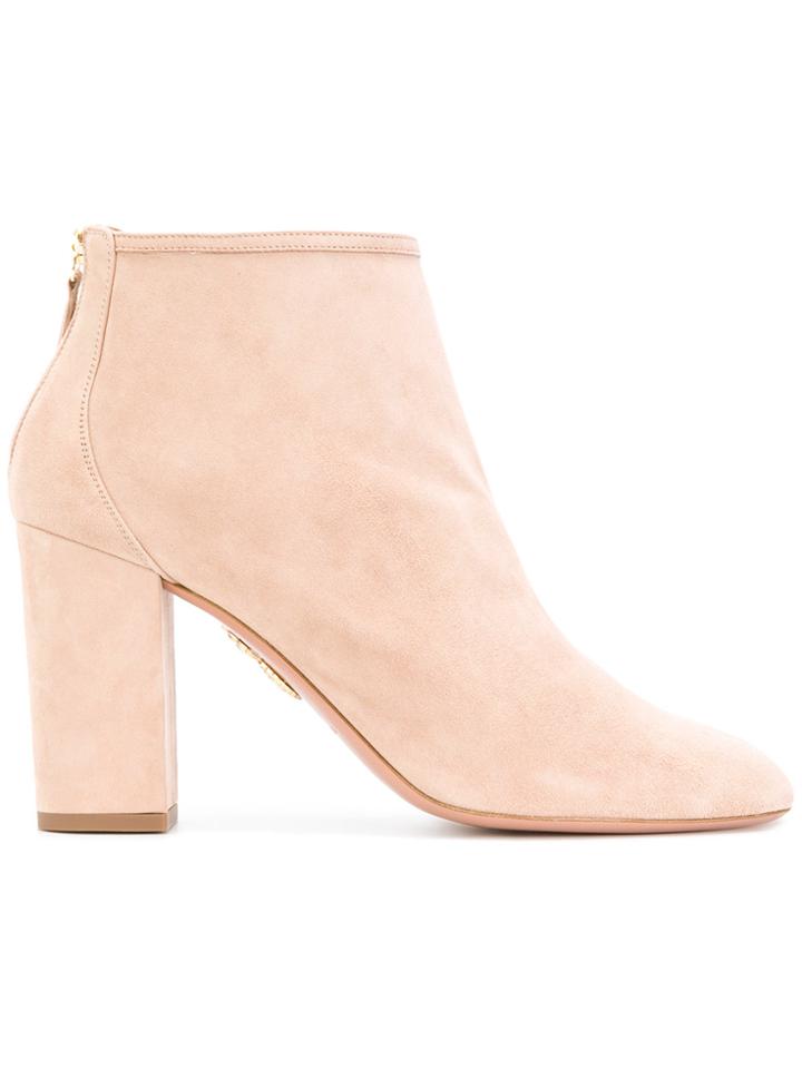 Aquazzura Downtown Boots - Pink & Purple