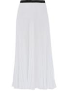 Prada Pleated Midi Skirt - White