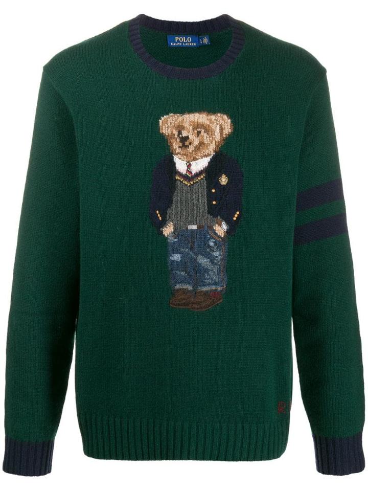 Polo Ralph Lauren Knitted Teddy Jumper - Green