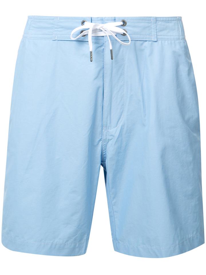 Onia Alek 7 Board Shorts, Size: Medium, Blue, Cotton/nylon